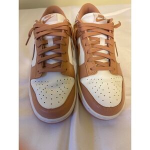 Nike Dunk Low Casual Sneakers Beige‎ White Womens Shoes 10.5